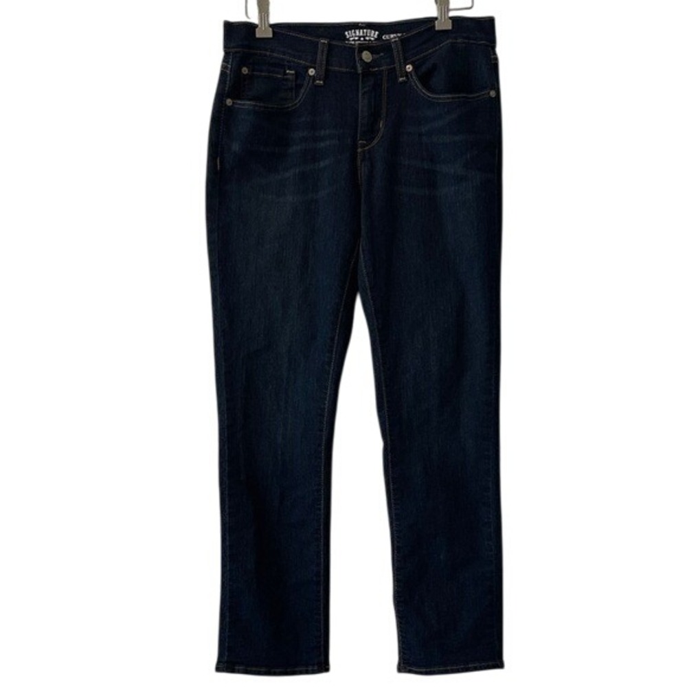 Signature by Levi Strauss Curvy Straight Jeans Deep Indigo 10S‎